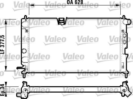 Valeo 732347 - Chladič vody -