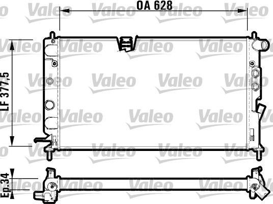Valeo 732348 - Chladič vody -