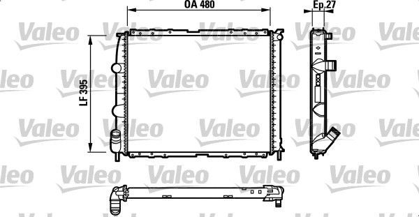 Valeo 732387 - Chladič vody -