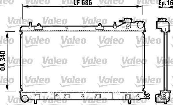 Valeo 732410 - Chladič vody -