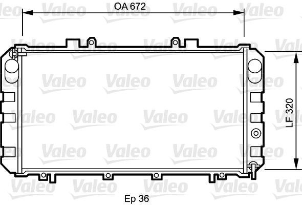 Valeo 732416 - Chladič vody -