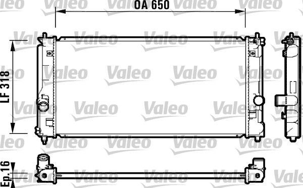 Valeo 732417 - Chladič vody -