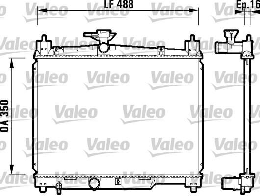 Valeo 732421 - Chladič vody -