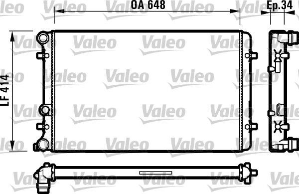 Valeo 732427 - Chladič vody -