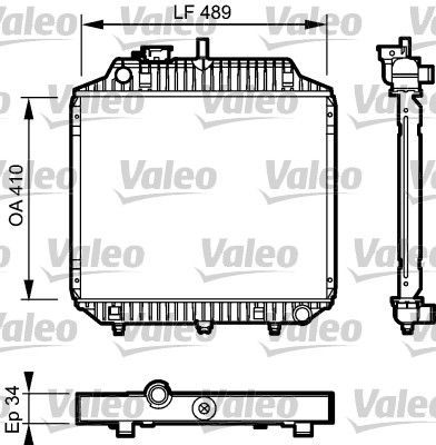 Valeo 732442 - Chladič vody -