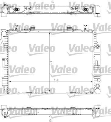 Valeo 732447 - Chladič vody -