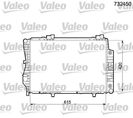 Valeo 732450 - Chladič vody -