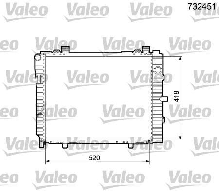 Valeo 732451 - Chladič vody -