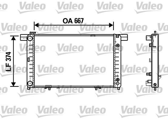 Valeo 732454 - Chladič vody -