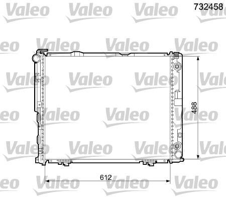 Valeo 732458 - Chladič vody -
