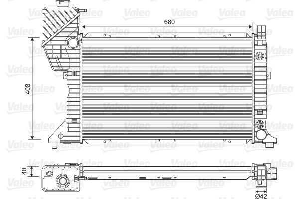 Valeo 732472 - Chladič vody -