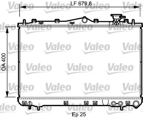 Valeo 732487 - Chladič vody -