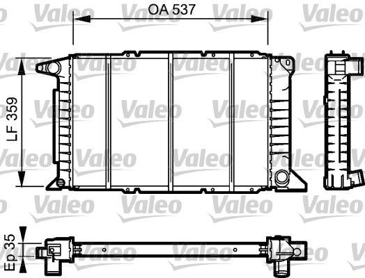 Valeo 732497 - Chladič vody -