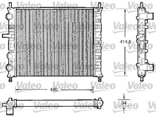 Valeo 732503 - Chladič vody -
