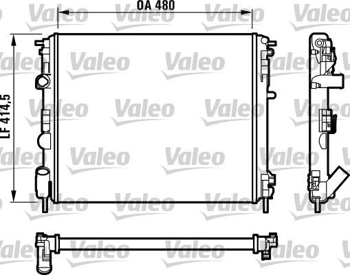Valeo 732523 - Chladič vody -