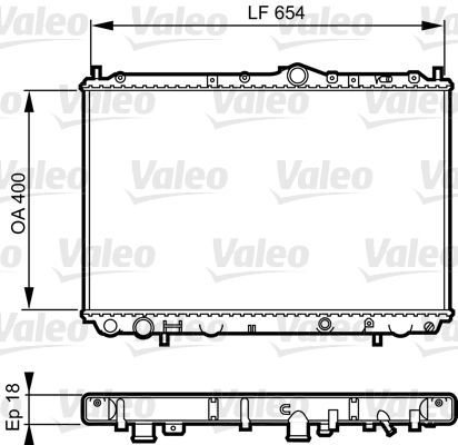 Valeo 732524 - Chladič vody -