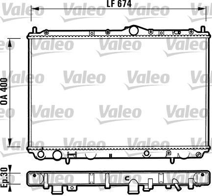 Valeo 732525 - Chladič vody -