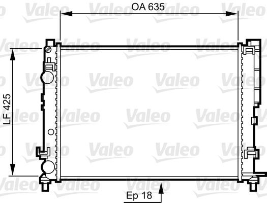 Valeo 732544 - Chladič vody -