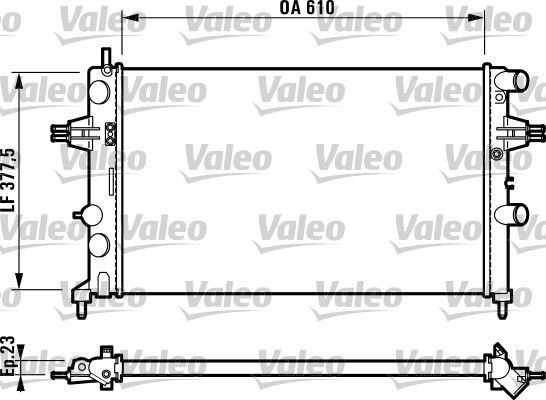 Valeo 732551 - Chladič vody -