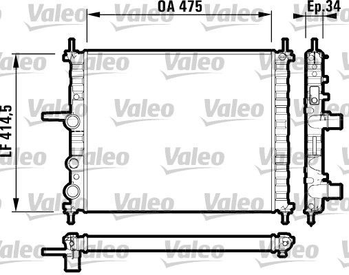 Valeo 732557 - Chladič vody -