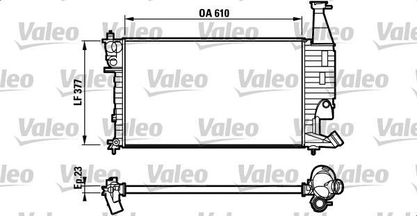 Valeo 732563 - Chladič vody -