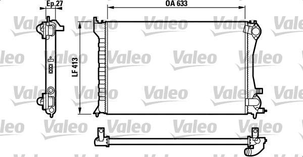 Valeo 732567 - Chladič vody -