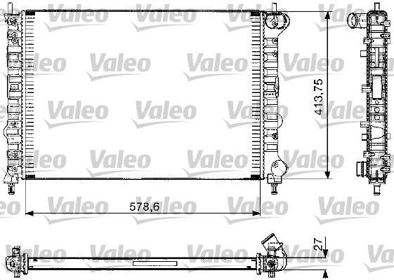 Valeo 732582 - Chladič vody -