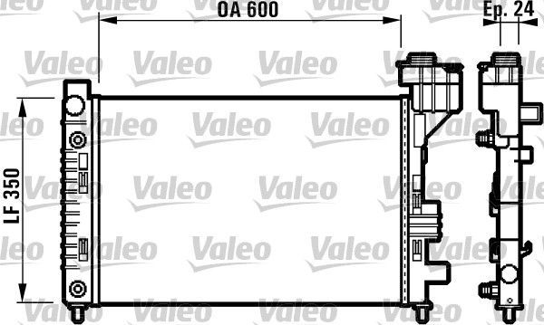 Valeo 732587 - Chladič vody -