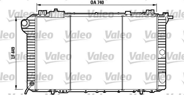 Valeo 732589 - Chladič vody -