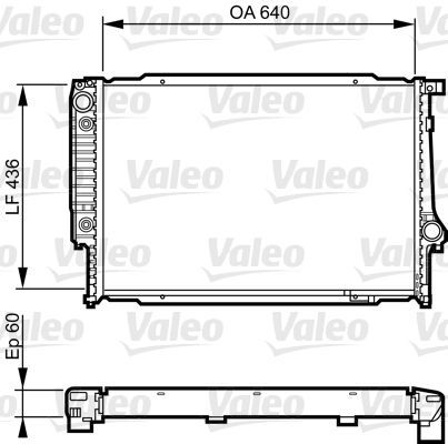 Valeo 732596 - Chladič vody -