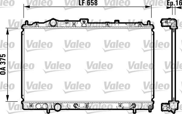 Valeo 732613 - Chladič vody -