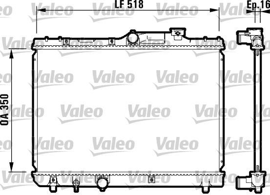 Valeo 732614 - Chladič vody -
