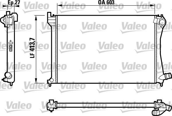 Valeo 732617 - Chladič vody -
