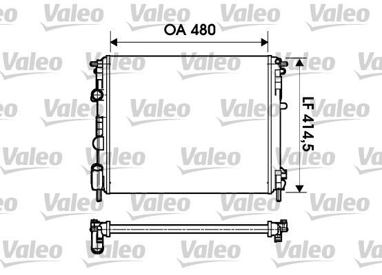 Valeo 732621 - Chladič vody -