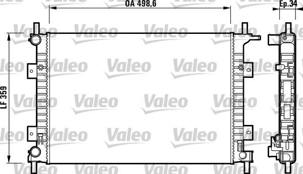 Valeo 732626 - Chladič vody -