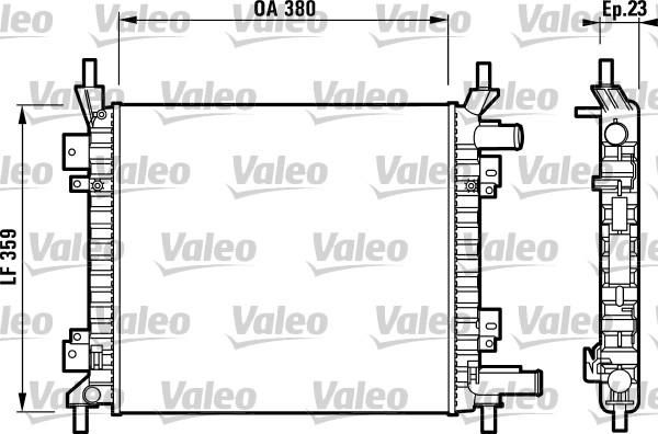 Valeo 732627 - Chladič vody -