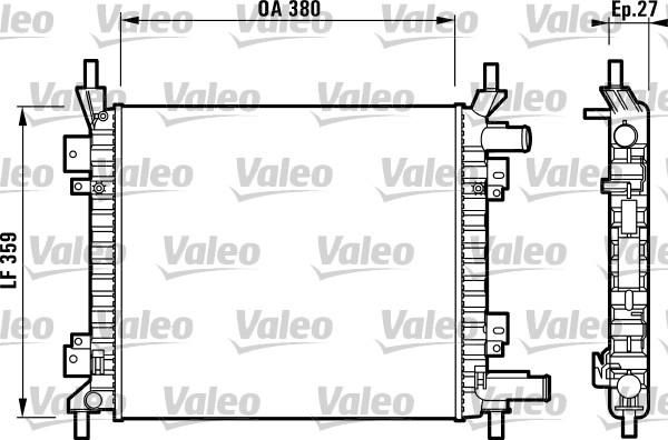 Valeo 732628 - Chladič vody -