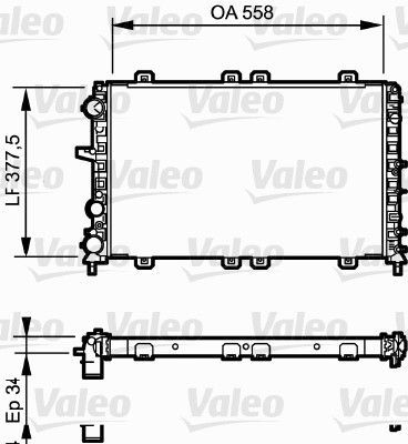 Valeo 732685 - Chladič vody -