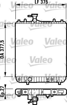 Valeo 732694 - Chladič vody -