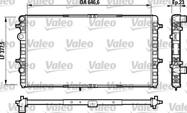 Valeo 732698 - Chladič vody -