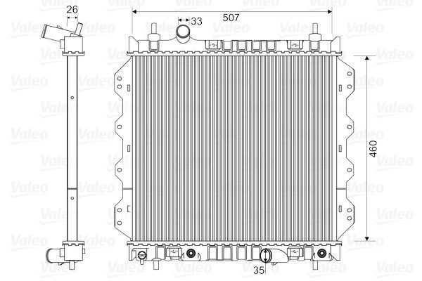 Valeo 732704 - Chladič vody -