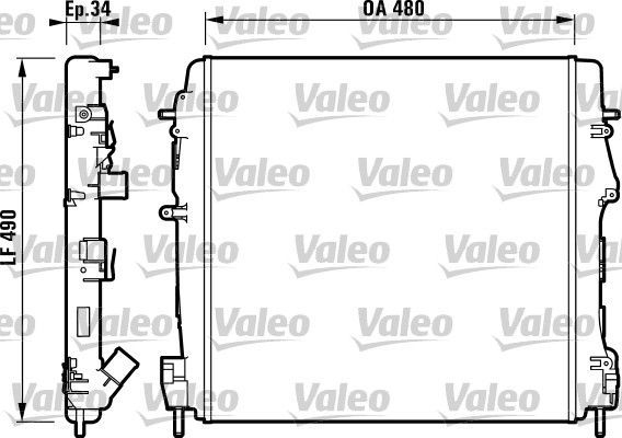 Valeo 732717 - Chladič vody -