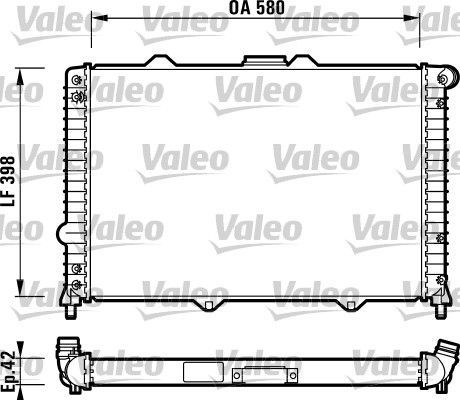 Valeo 732722 - Chladič vody -