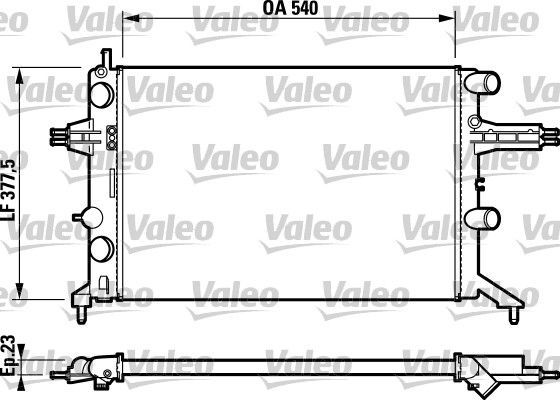 Valeo 732723 - Chladič vody -