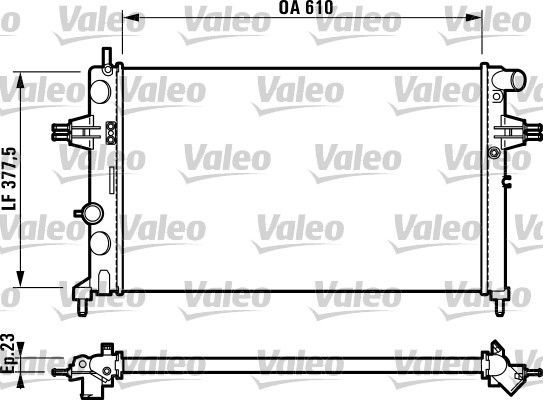 Valeo 732729 - Chladič vody -