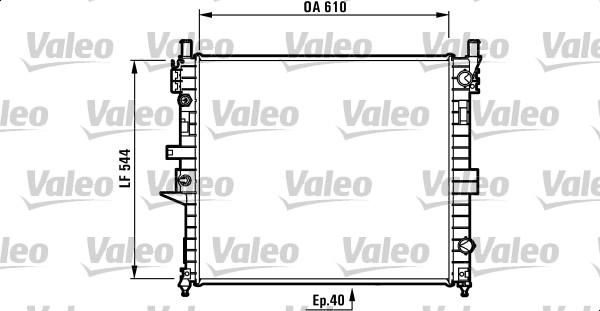Valeo 732736 - Chladič vody -