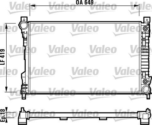 Valeo 732740 - Chladič vody -