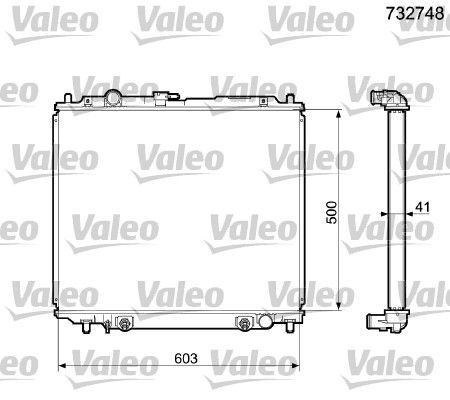 Valeo 732748 - Chladič vody -