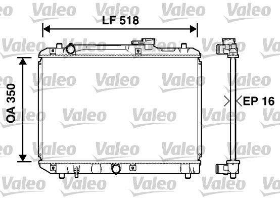 Valeo 732750 - Chladič vody -