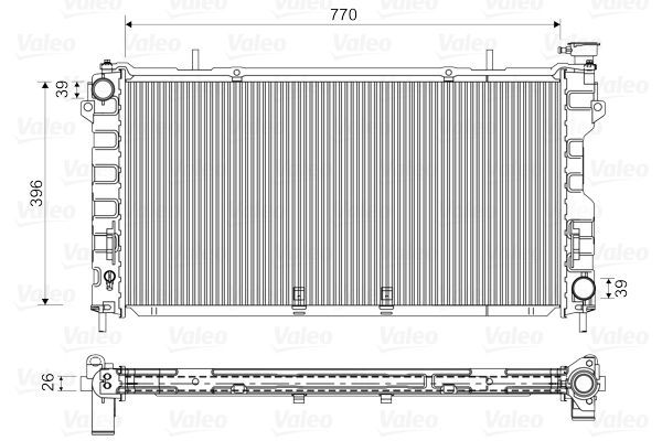 Valeo 732757 - Chladič vody -